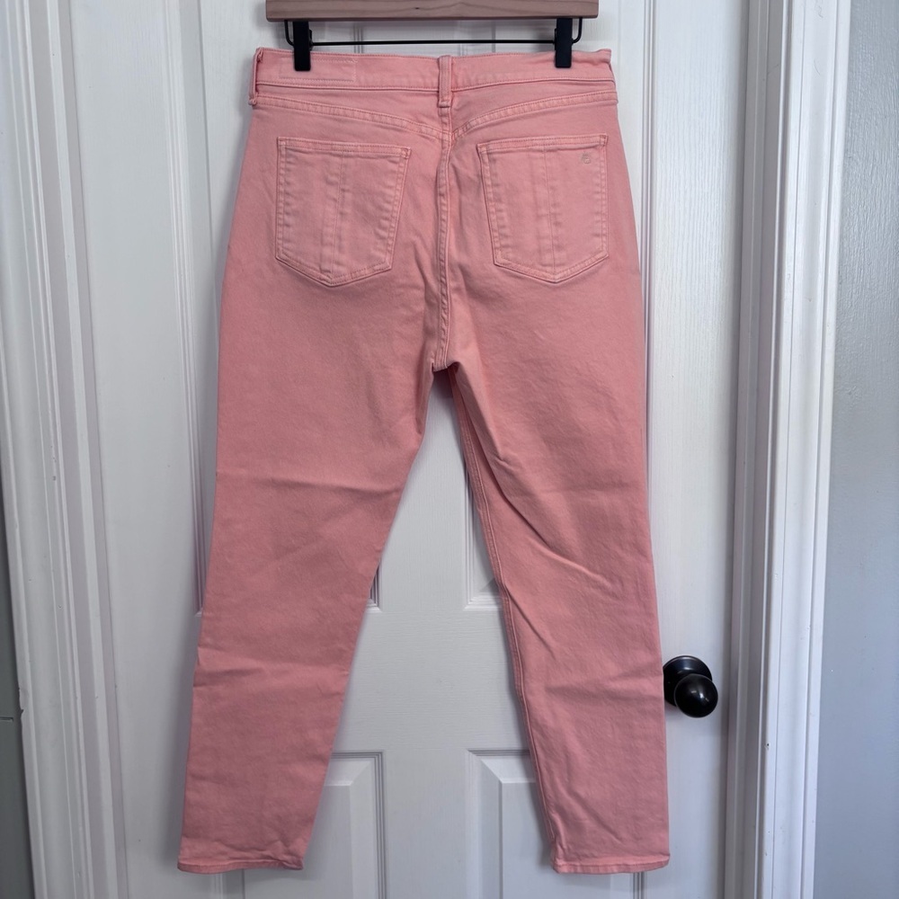 Peach High Rise Skinny Jeans | rag & bone Size 29 - Picture 9 of 12